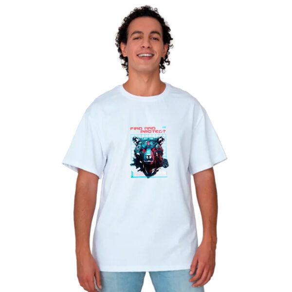 Футболка Медведь 2025 белый (Оверсайз)