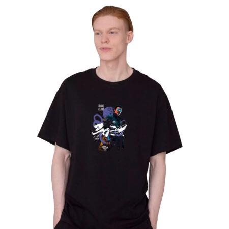 Футболка Blue Team 2025 черная (Оверсайз)
