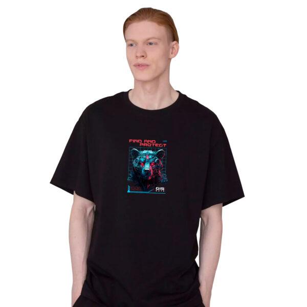 Футболка Медведь 2025 черный (Оверсайз)