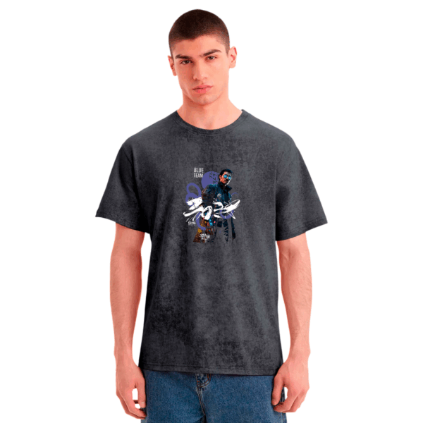 Футболка Blue Team 2025 серая варенка (Оверсайз)