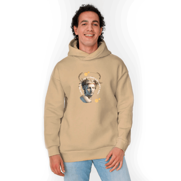 Толстовка бежевая Дафтпанк оверсайз